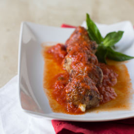 Mozzarella Stuffed Meatballs