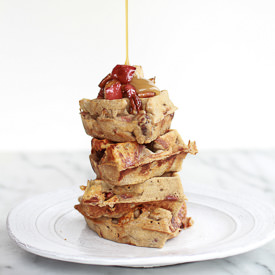 Apple Buckwheat Waffles
