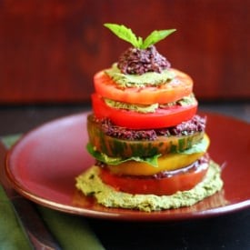 Heirloom Tomato Stacks