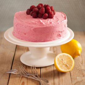 Raspberries Crêpe Cake