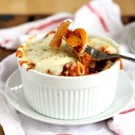 Individual Baked Pasta Bowls