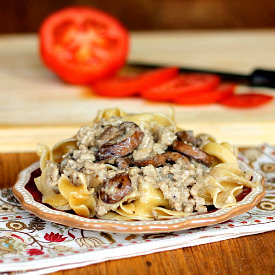 Healthy Hamburger Stroganoff
