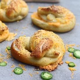 Jalapeño Popper Stuffed Pretzels