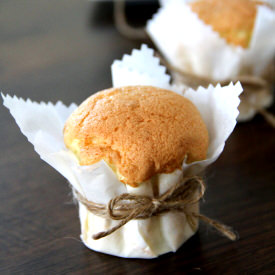 Paper Wrapped Sponge Cake