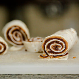 Peanut Butter Nutella Pinwheels