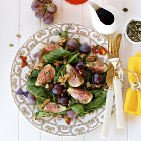Fig, Grape and Spinach Salad