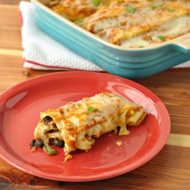 Chicken & Black Bean Enchiladas