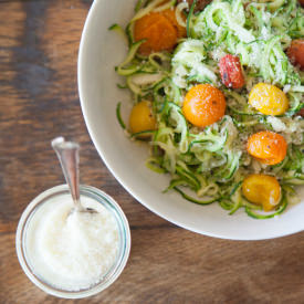 Zucchini Noodles with Tomatoes