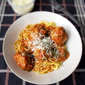 Spaghetti with Turkey Meatballs