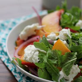 Pickled Nectarine Salad w/ Burrata