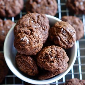 Nutella Sea Salt-Sprinkled Cookies