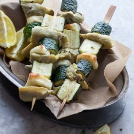Greek Inspired Vegetable Skewers