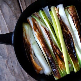 Lemon-Sherry Braised Leeks