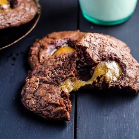 Chocolate Toffee Caramel Cookies