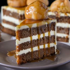 Pumpkin Spiced Crouqembouche Cake