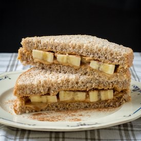 PB+Banana Sandwich