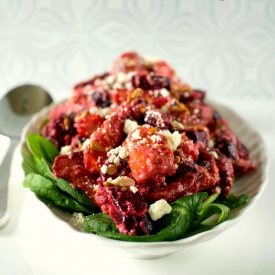 Roasted Beets with Tahini Dressing