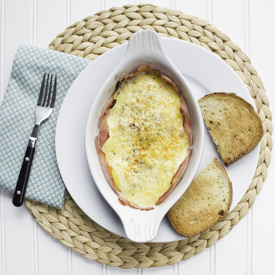 Oeufs Au Plat Jambon-Fromage