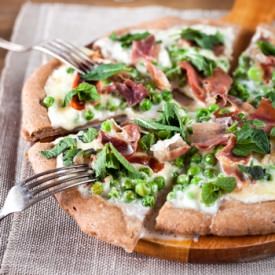 Peas&Prosciutto Pizza