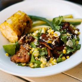 Vietnamese BBQ Pork with Corn Salsa