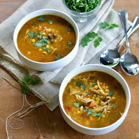 Chipotle Chicken & Pumpkin Soup