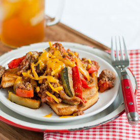 Sausage and Pepper Bruschetta
