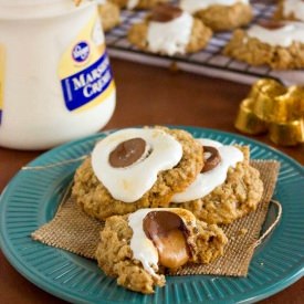 Rolo S’more Thumbprint Cookies