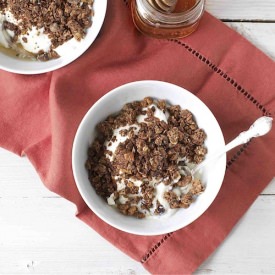 Mocha Granola with Honey + Sea Salt