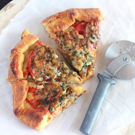 Heirloom Tomato and Cheese Pie