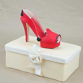 A Wicked Fondant Red High Heel