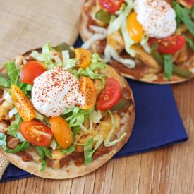 Chicken Fajita Tostadas