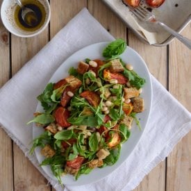 Bean Salad with Roasted Tomatos