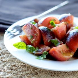 Tomato Salad with Basil Vinaigrette