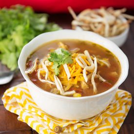 Slow Cooker Chicken Tortilla Soup
