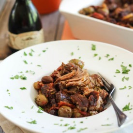 Tomato Olive Braised Pork Shoulder