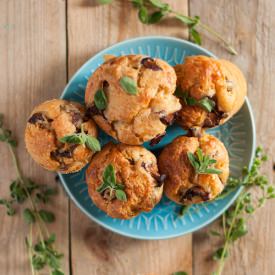 Chanterelle and Oregano Muffins
