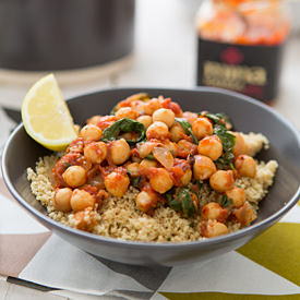 Spicy Chickpea Spinach Stew