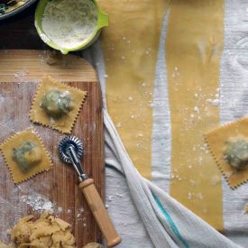 Swiss Chard & Potato Ravioli