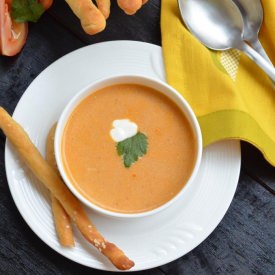 Creamy Tofu Tomato Bisque