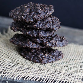 Dark Chocolate No-Bake Cookies