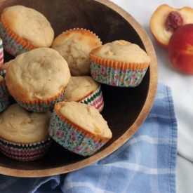 Peach Yogurt Muffins
