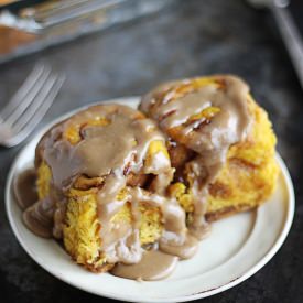 Maple Pumpkin Cinnamon Rolls