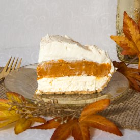No Bake Triple Layer Pumpkin Pie