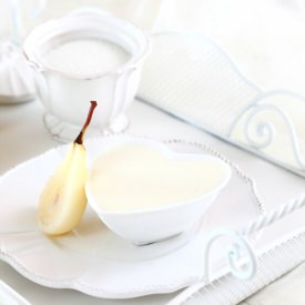 Ricotta Mousse with Poached Pears
