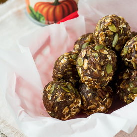 No Bake Pumpkin Date Balls