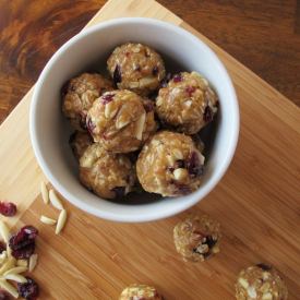 Almond Cranberry Granola Poppers