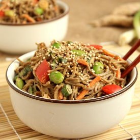 Soba Noodle Salad with Dressing