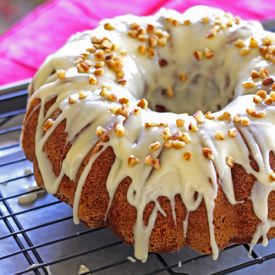Banana Nut Cake Maple Frosting
