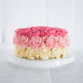 Ombre Rose Cake