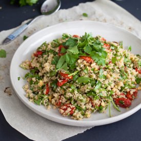 Roasted Tomatoes & Parsley Quinoa